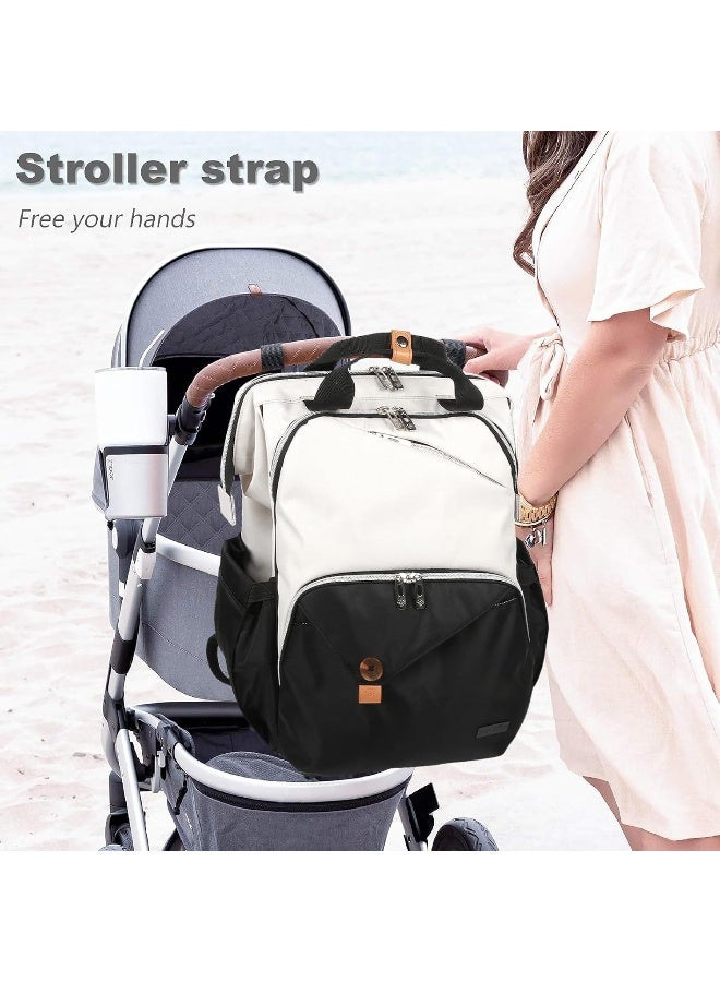 Hap Tim Baby Diaper Bag for Boys Girls, Large Backpack Diaper Bags with Double Compartments - Image 3