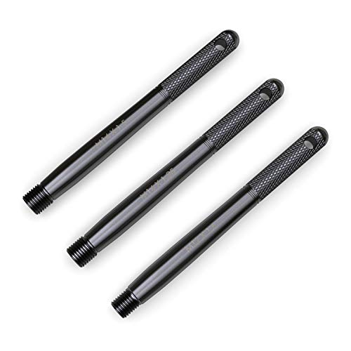 StanceMagic Black Wheel Hangers Alignment Pin Guide Tools - 12x1.5, 14x1.5, 14x1.25 (One of Each, Eliminates Guesswork) Compatible with European Vehicles - Steel, 160mm Length - Pack of 3 - Image 1