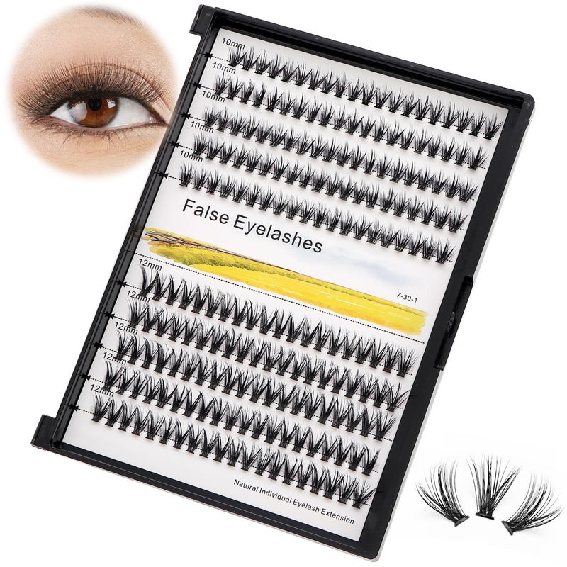 Vayator 1018mm Mixed Tray Mink Eyelash Extension Natural 3D Russian Volume Faux Eyelashes Individual 20D30D40D50D To Choose 200pcs Clusters Lashes Makeup 20D10mm12mm Mixed