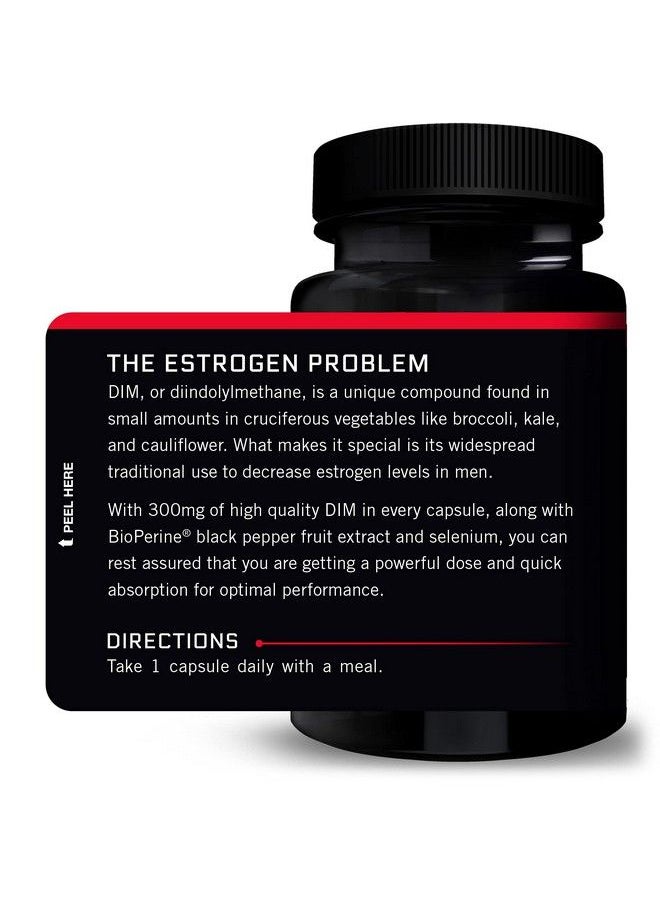 Force Factor - Dim 2Pack Pills To Decrease Estrogen In Men Diindolylmethane Supplement With Key Natural Ingredients And Superior Absorption Diindolylmethane 300Mg Works Fast 60 Capsules - Image 1