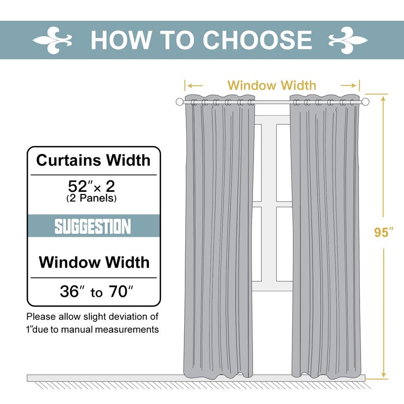 ChrisDowa Grommet Blackout Curtains for Bedroom and Living Room - 2 Panels Set Thermal Insulated Room Darkening Curtains (Brown  52W x 95L) - Image 5