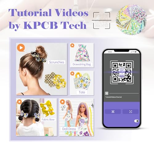 KPCB Tech Sewing Machine for Beginners [Full Set] with Finger Guard and Fabric Bundles - Mini Sewing Machine with Sewing Kits, Foot Pedal, US Adapter and Extension Table - Image 2