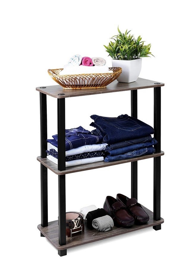 ginoya brothers ginoya brothers Turn-N-Tube 3-Tier PVC Rack Multipurpose Shelf Display Rack,Plant Flower, Bookcase for Small Spaces, Living Room, Classic. (3 Tier PVC) (H-2.6 Feet |W-2 Feet|D-1 feet) MDF  - Image 5
