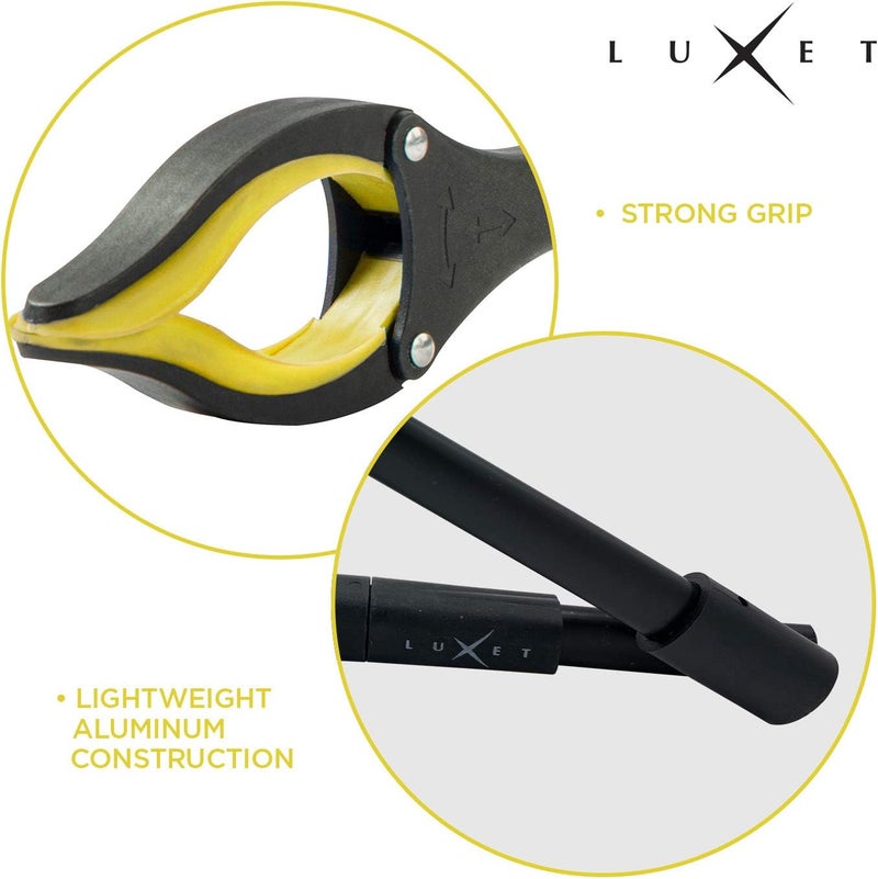 Luxet Grabber Reacher Tool 19 Inch Long, Foldable Pick Up Stick - Strong Grip Magnetic Tip - Heavy Duty Trash Picker Claw Reacher Grabber Tool Elderly Wheelchair Mobility Aid (Yellow) - Image 5