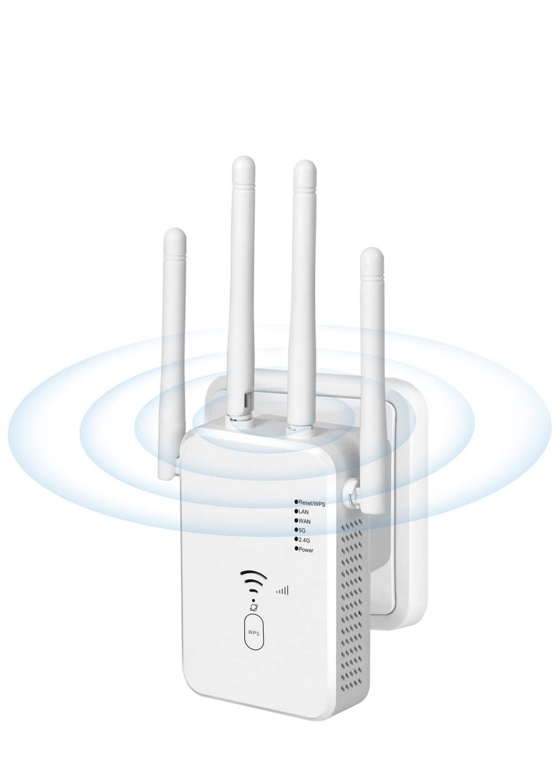 SYOSI - WiFi Extender 1200Mbps, WiFi Extenders Signal Booster for Home, WiFi Range Extender Signal Booster up to 8000sq.ft, WiFi Booster, WiFi Extender Outdoor, Internet Booster, Internet Extender - Image 1
