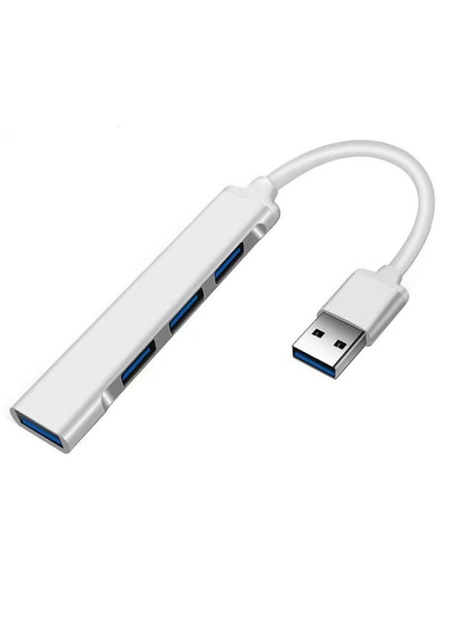 Type-C To 4 Expansion Dock USB3.0 Mobile Phone Computer Power Hub Multi-Function Extension Dock Cross-Border-Number Of Interfaces:USB One Drag Four Silver - Image 1
