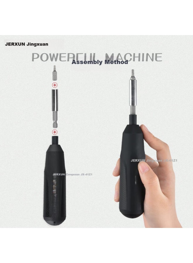 Jerxun Electric Screwdriver Lithium Battery Screwdriver Mini Hand Drill Wireless Charging Drill Set Mini Pen-style Multi-function Screwdriver Electric Batch