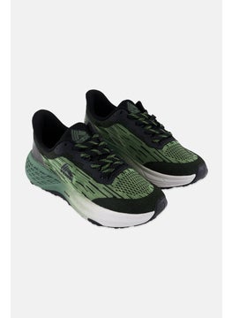 Men Lace Up Training Shoes, Olive