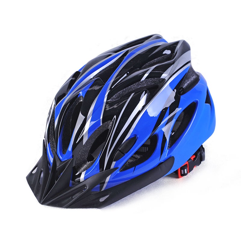 Generic Childrens adult riding helmet sliding bicycle mountain bike skateboard roller skating integrated helmet wholesale agent BLUE BLACK