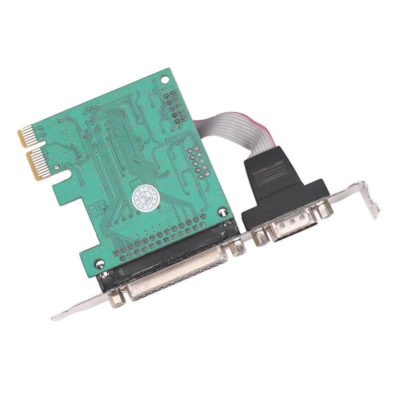 بطاقة توسيع PCI-E: مكون رقمي WCH CH382L، قناة مزدوجة الاتجاه كاملة السرعة 2.5 جيجابت في الثانية - منفذ تسلسلي ذكر RS-232 DB9، منفذ موازي أنثى IEEE 1284 DB25 لنظم ويندوز ولينكس - Image 4