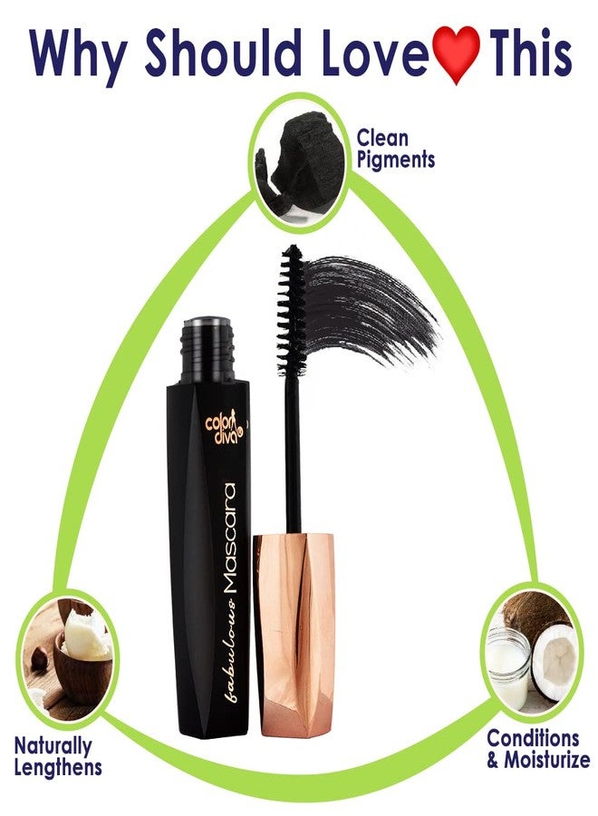 Adbeni Waterproof Volume Black Liquid Mascara 7ML | Smudge Proof Curling Mascara For Eye Makeup | Volumizing & Lengthening Mascara | Highly Pigmented - Image 5