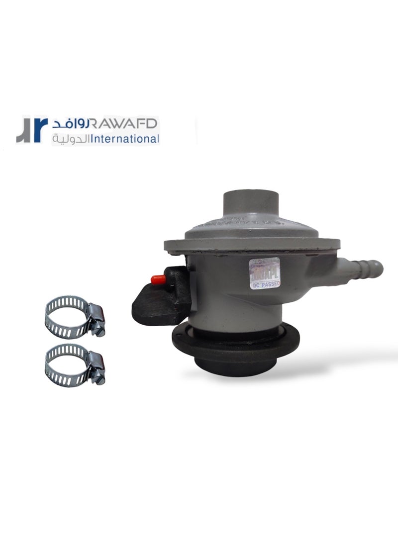 rawafd - Gas Regulator 50-mbar for Domestic And Household Use with Child Safety Lock - Image 1