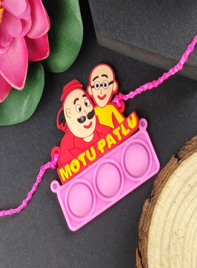 OAFISH Handicraft Storerom presents Kid's Rakhi for Brother on Raksha Bandhan gifting(MOTU PATLU) - Image 2