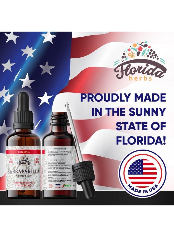 FLORIDA HERBS Sarsaparilla Tincture, Organic Sarsaparilla Extract (Smilax Medica) Dried Root, Non-GMO in Cold-Pressed Organic Vegetable Glycerin 2 oz, 670 mg - Image 5