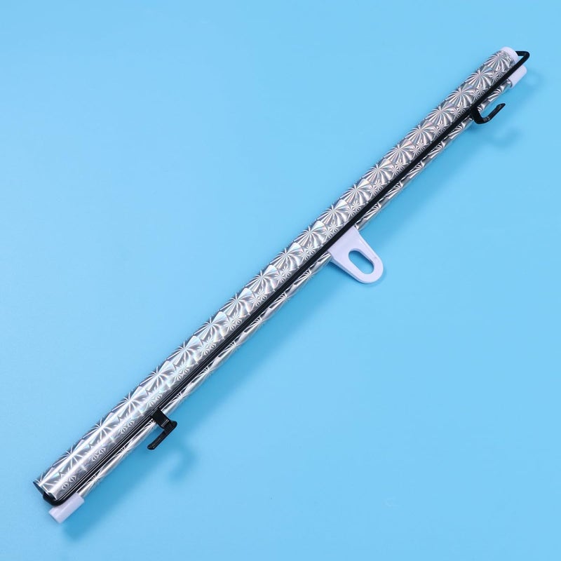 Retractable Car Side Window Sun Shade Curtain 50x125cm Silver Heat Insulation Vehicle Curtain UV Protection for Summer Driving - Image 2