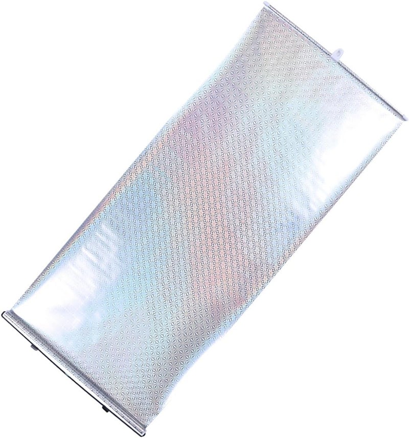 Retractable Car Side Window Sun Shade Curtain 50x125cm Silver Heat Insulation Vehicle Curtain UV Protection for Summer Driving - Image 1