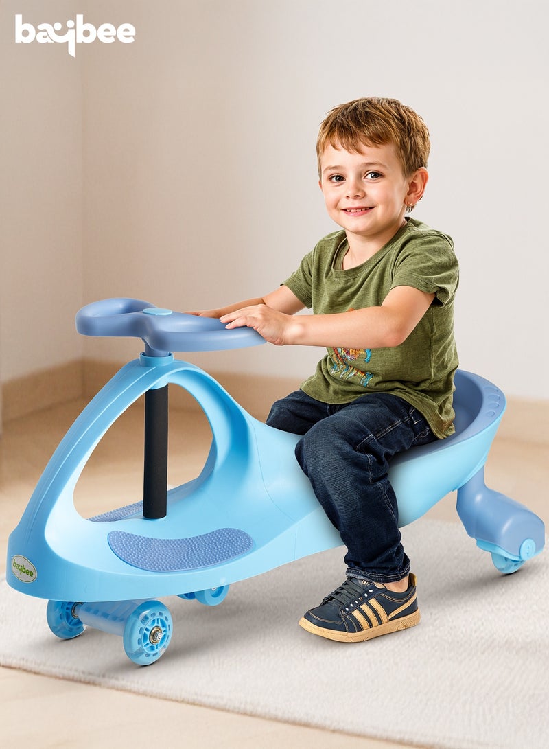Baybee Unicorn Magic Car for Kids Push Ride On Baby Cars with Scratch Free Pu LED Wheels Push Cars Ride on Car for Kids Cars Ride on Toy Swing Cars for Kids - Image 2