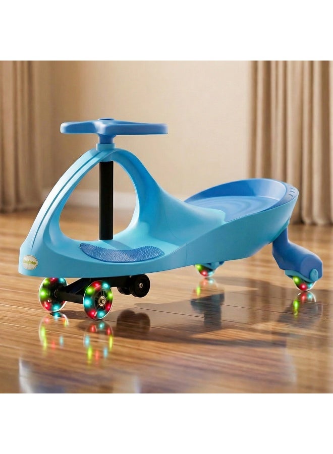 Baybee Unicorn Magic Car for Kids Push Ride On Baby Cars with Scratch Free Pu LED Wheels Push Cars Ride on Car for Kids Cars Ride on Toy Swing Cars for Kids - Image 1
