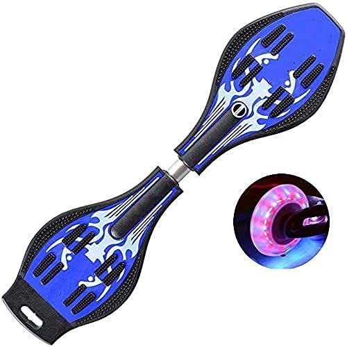 Red-Rubby Heavy Quality Wave Board with 360 Degree Rotating Lights On Wheels and Anti Slip Concaved Platform for Adults Ages 6 up, Multicolour - Image 1