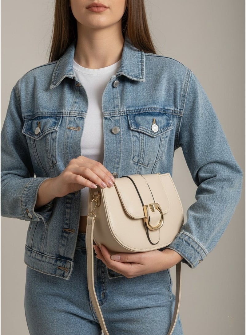 فيبراندا ‏حقيبة كروس بودي بإبزيم معدني أنيق BA-9‏ - Image 1