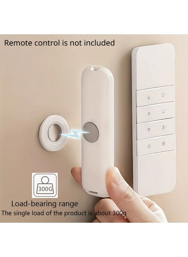 5 مجموعات من حامل جهاز التحكم عن بعد المغناطيسي المثبت على الحائط بدون حفر سهل التثبيت وخطافات التخزين - Image 2