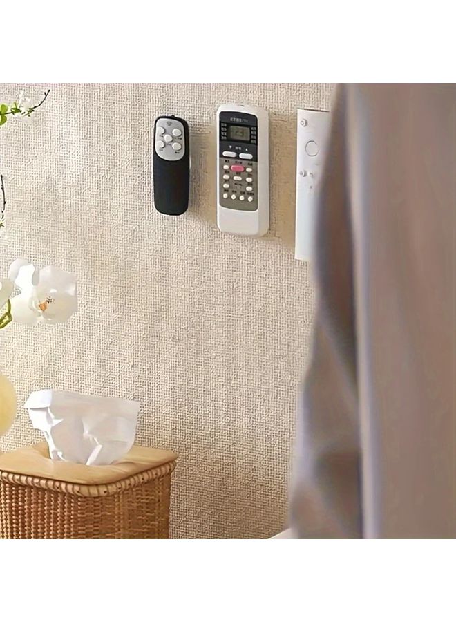 5 مجموعات من حامل جهاز التحكم عن بعد المغناطيسي المثبت على الحائط بدون حفر سهل التثبيت وخطافات التخزين - Image 3