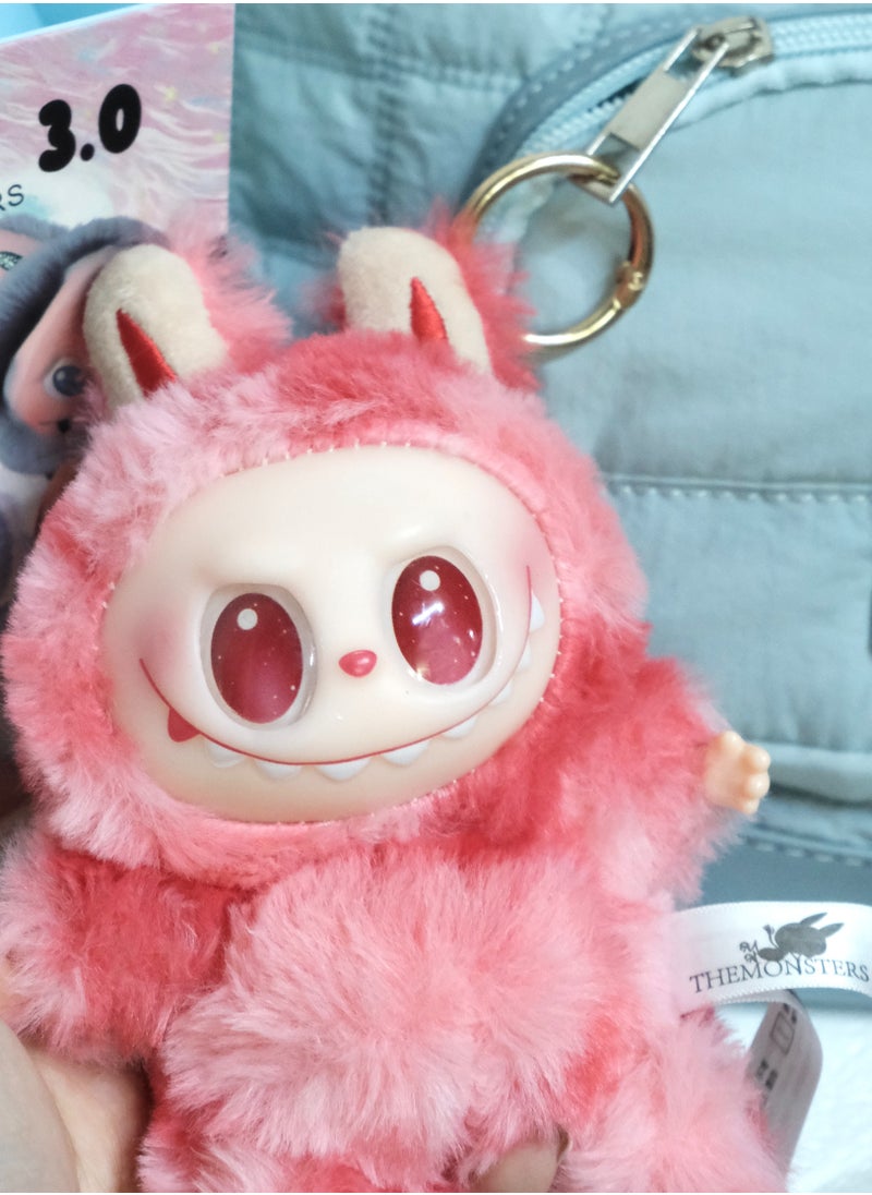 LABUBU Labubu Pop Mart Plush Keychain – Love Pink Cute Charm for Girls & Collectors  - Image 1
