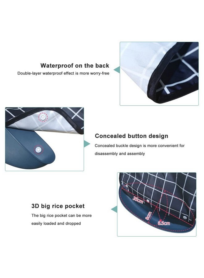 HANNEA® Waterproof Adult Bibs, Adjustable Long Style with Leakproof Pocket - Image 4