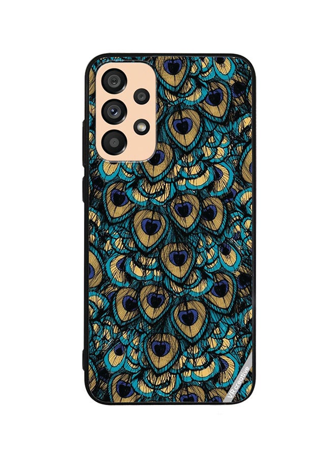 VR CREATIVE Protective Case Cover For Samsung Galaxy A53 5G Mor Pankh Design Multicolour - Image 1