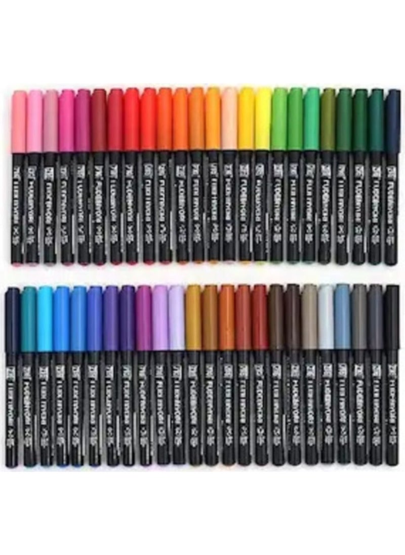 Zig Fudebiyori Brush Pen Brush Tip Pen Set 36 Colors  - Image 1