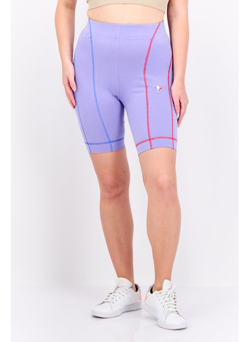 adidas Originals Women Sportswear Fit Training Shorts, Lavender  - Image 1