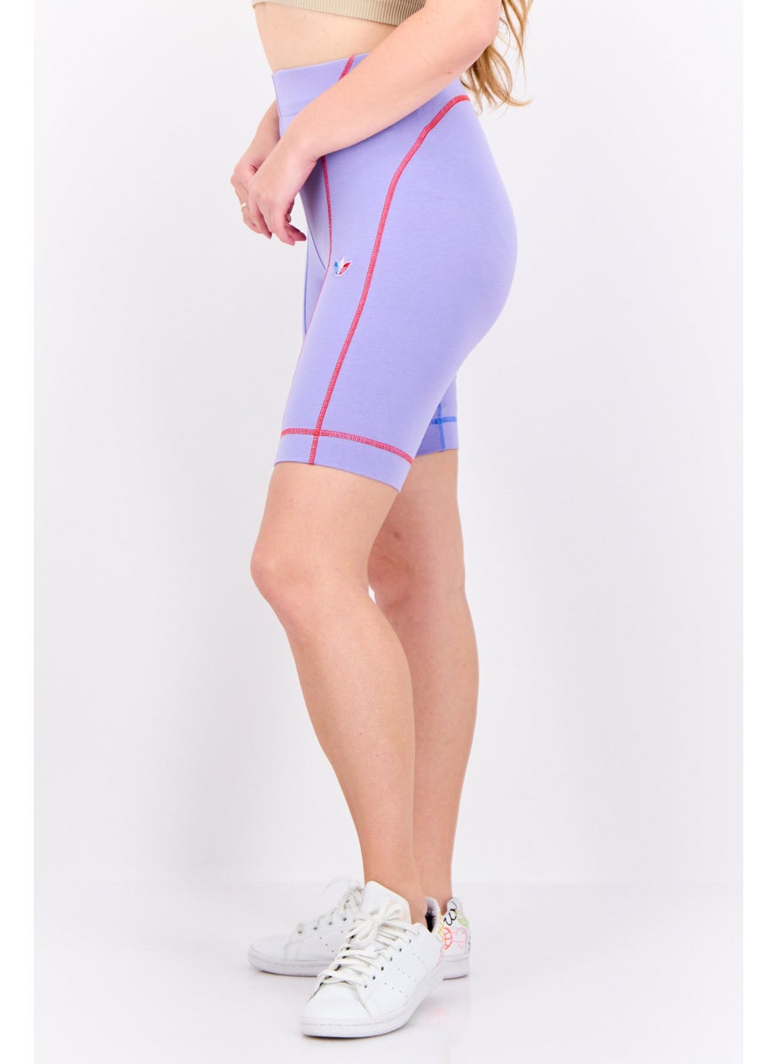 adidas Originals Women Sportswear Fit Training Shorts, Lavender  - Image 2