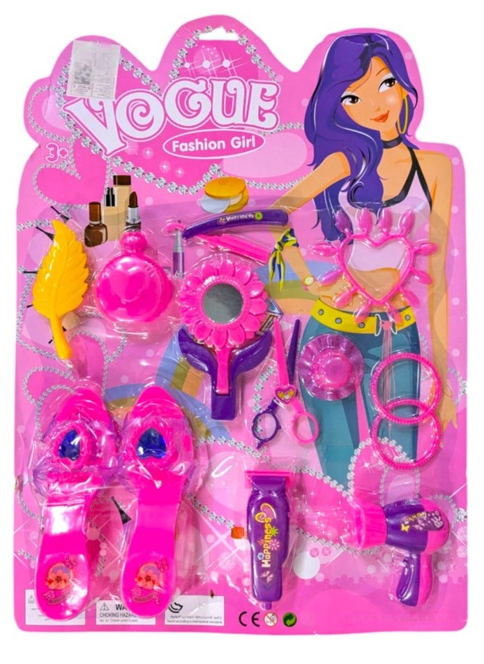 Toy Box - Beauty Pretend Playset Dress Up Accessories Toy For Girls - Image 1