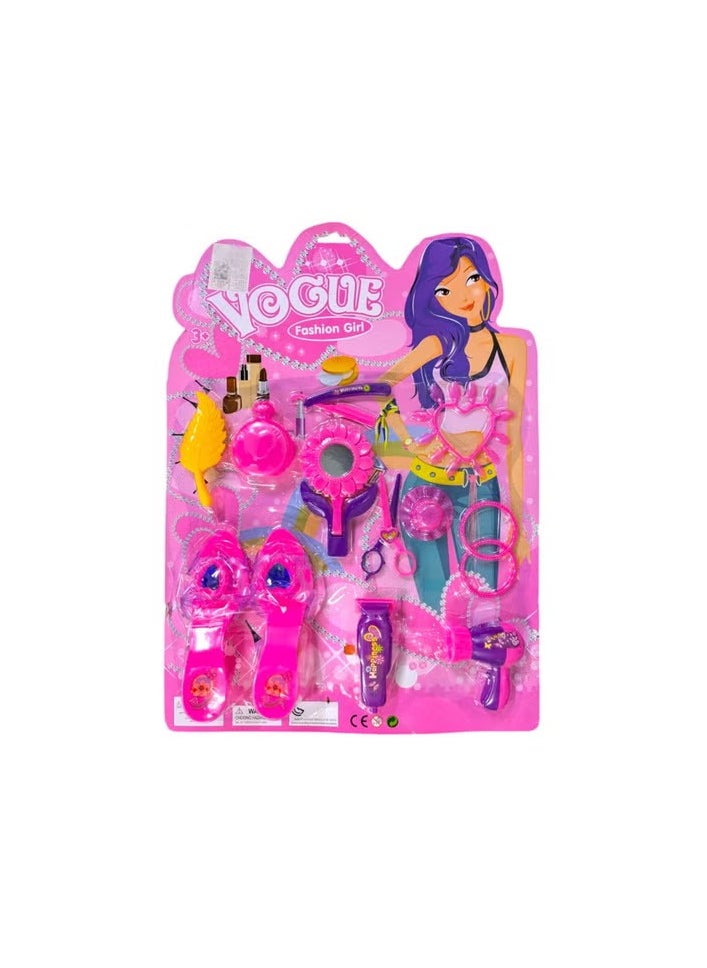 Toy Box - Beauty Pretend Playset Dress Up Accessories Toy For Girls - Image 1
