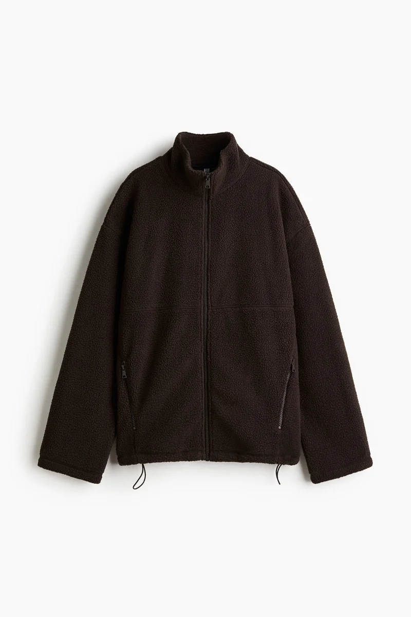 H&M Zip-through teddy sweatshirt