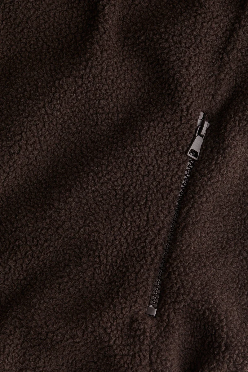 H&M Zip-through teddy sweatshirt