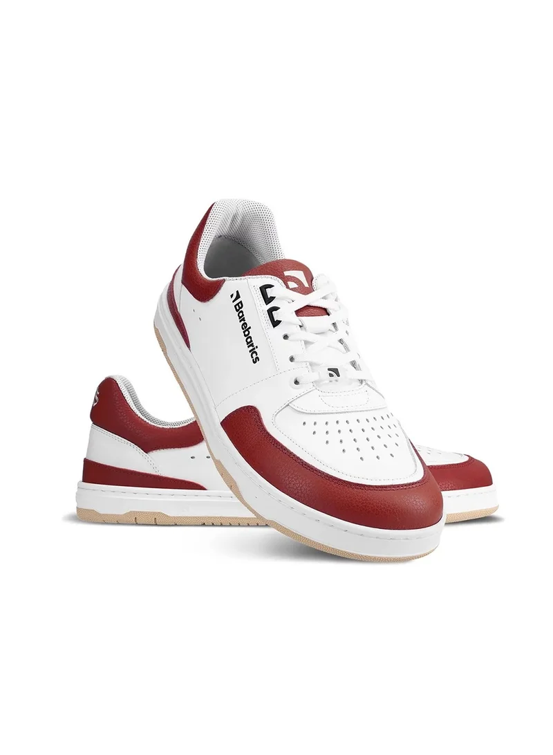 Barebarics Wave - White & Crimson Red
