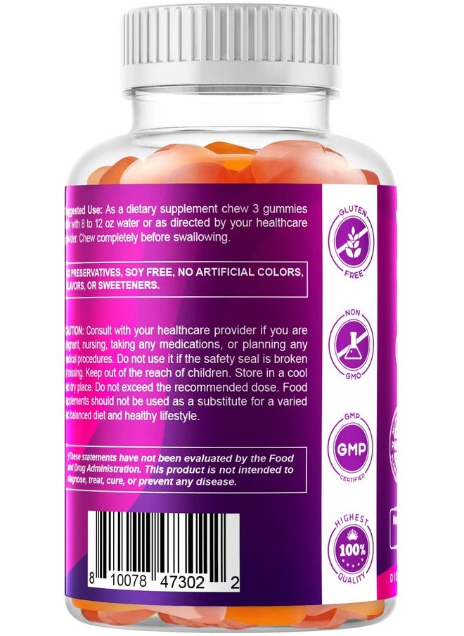 Vitamatic - Prebiotic Fiber Gummies For Adults 7G Fiber Extra Strength Zero Sugar Added 60 Pectin Based Gummies Digestive Health & Regularity Support - Image 1