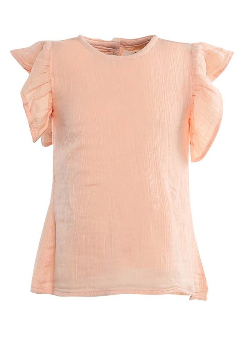 Bunai Bunai Root Collection Peach-colored Top TP09003  - Image 1