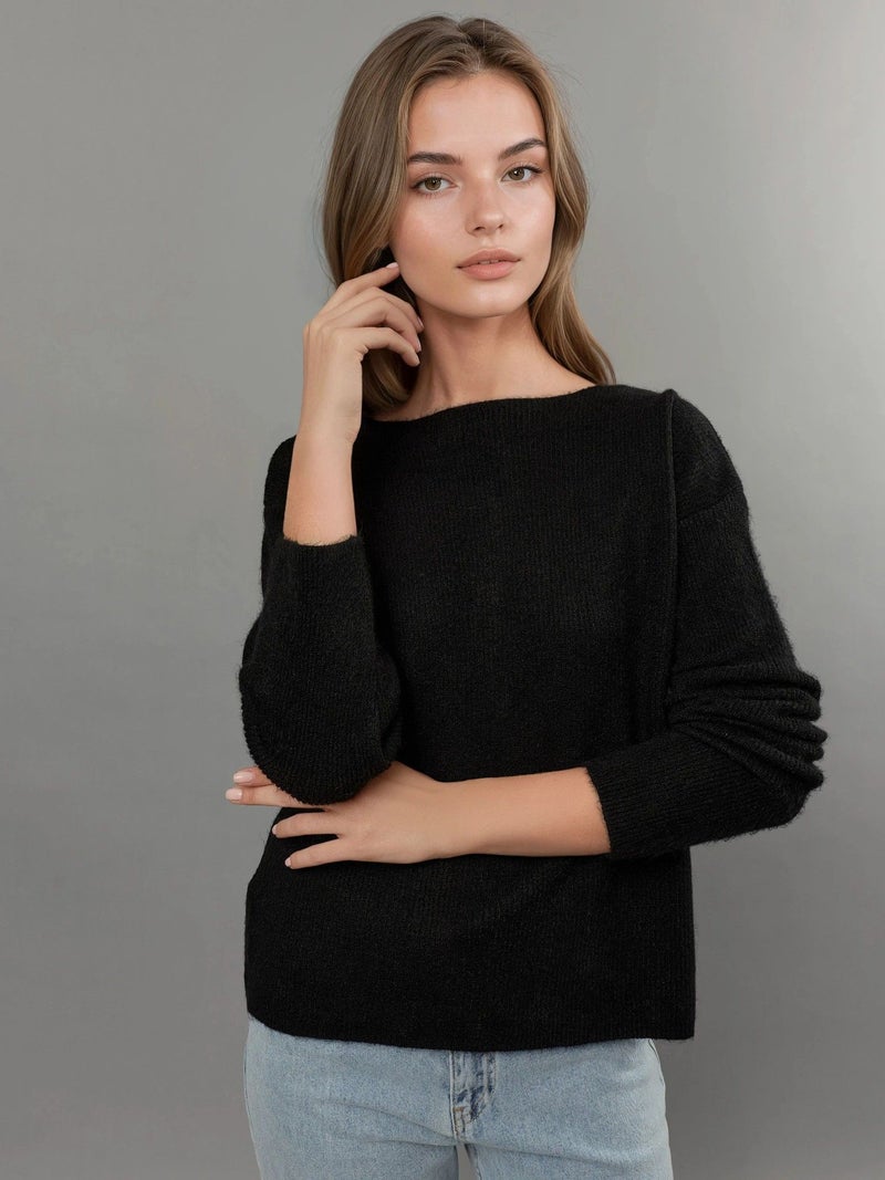 HICCUP Ultra Soft Crew Neck Buttoned Dual-use Cardigan - Image 3