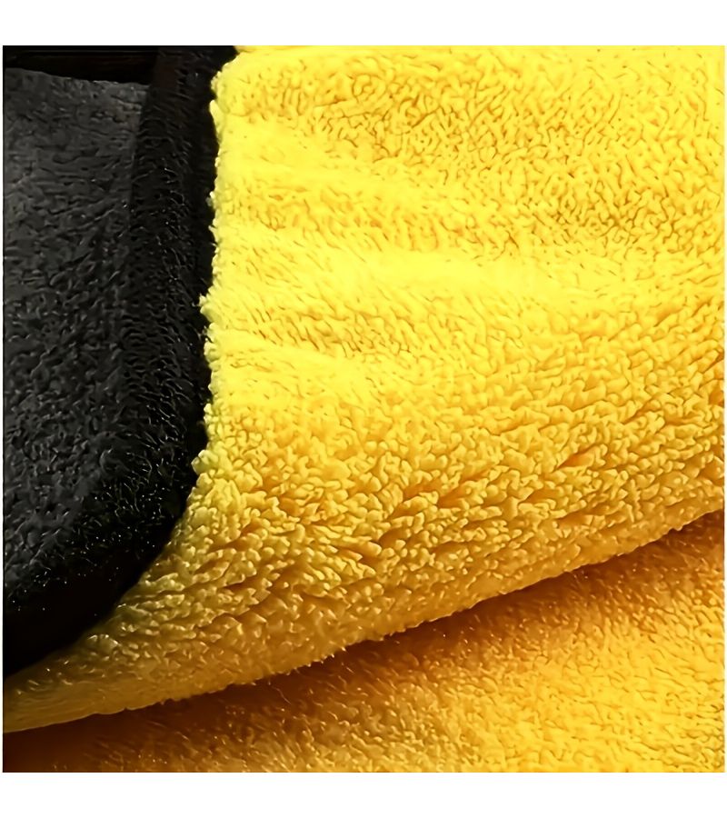 10 Yellow Heavy Duty Automotive Cleaning Towels Super Absorbent Quick Dry Non Linting Washable Towels For Car Wash Detailing And Mechanics Home Use - Image 5