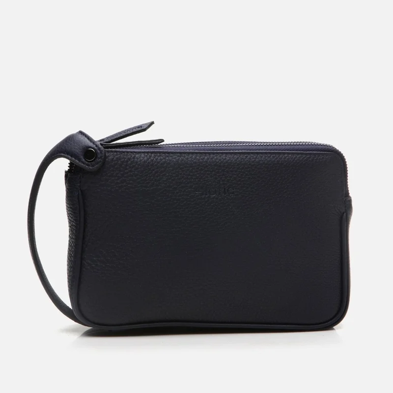 Hotiç 04CAH290420A680 GENUINE Leather Navy Blue Men's Bag