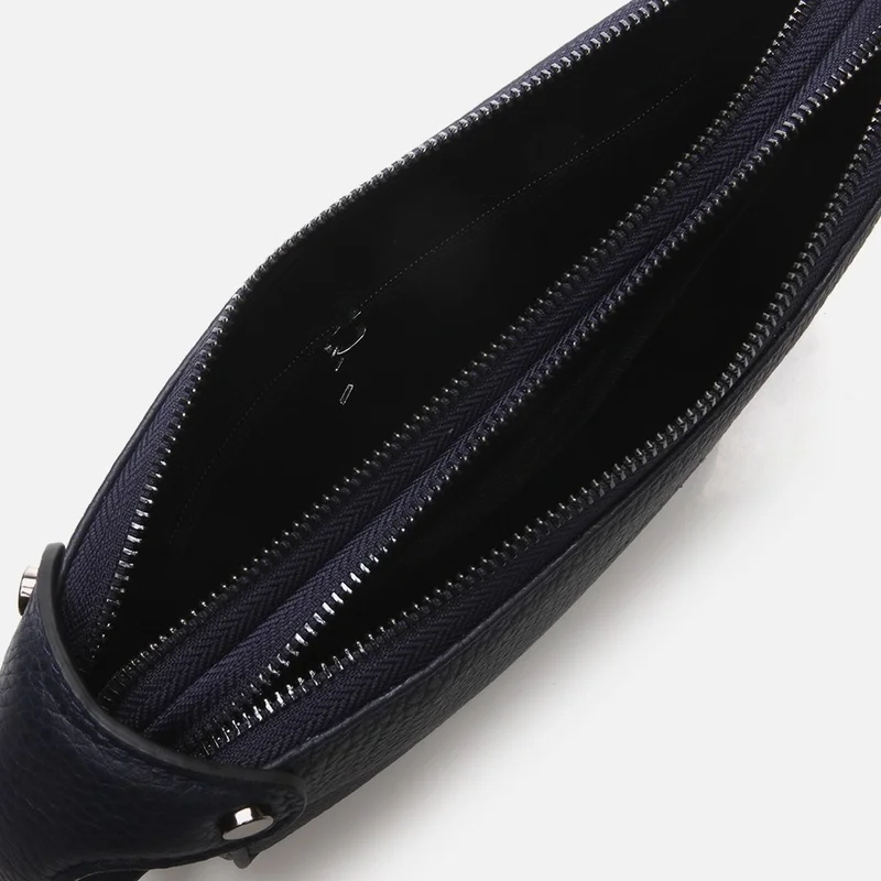 Hotiç 04CAH290420A680 GENUINE Leather Navy Blue Men's Bag