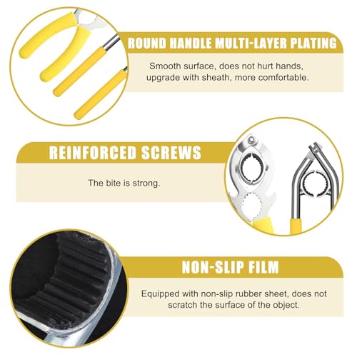Jubobu Faucet Wrench,Universal Faucet Wrench & Tap Opener,Faucet Aerator Wrench,Full-body Metal,Multi-function Faucet Maintenance Wrench - Image 3