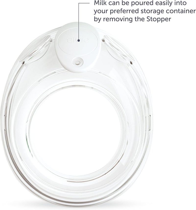 Elvie Stride 5 oz Breast Pump Cups  Dishwasher Safe Food Grade Silicone BPA Free  Accessories for Breastmilk Storage  Pumps  2 Pack - Image 3