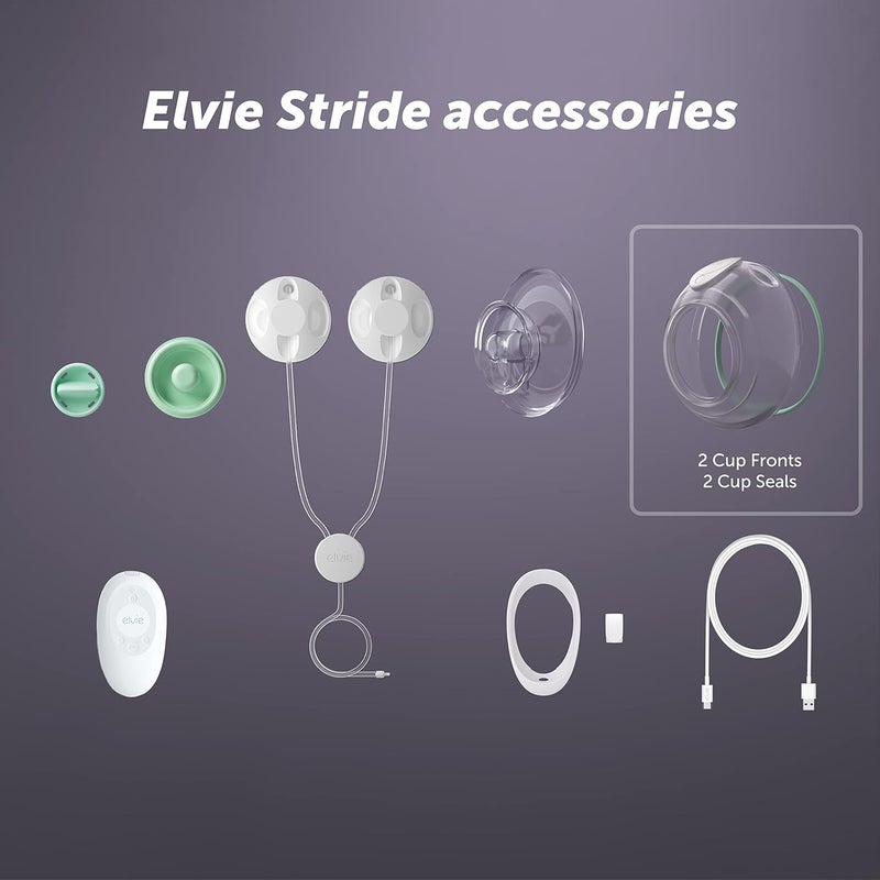 Elvie Stride 5 oz Breast Pump Cups  Dishwasher Safe Food Grade Silicone BPA Free  Accessories for Breastmilk Storage  Pumps  2 Pack - Image 4