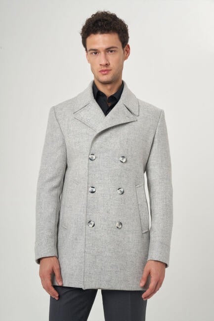 Bisse Men's Coat GRAY PKB22K22200_D55  - Image 3