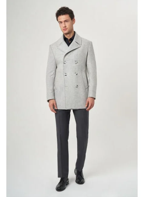 Bisse Men's Coat GRAY PKB22K22200_D55