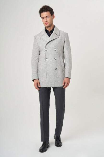 Bisse Men's Coat GRAY PKB22K22200_D55  - Image 1