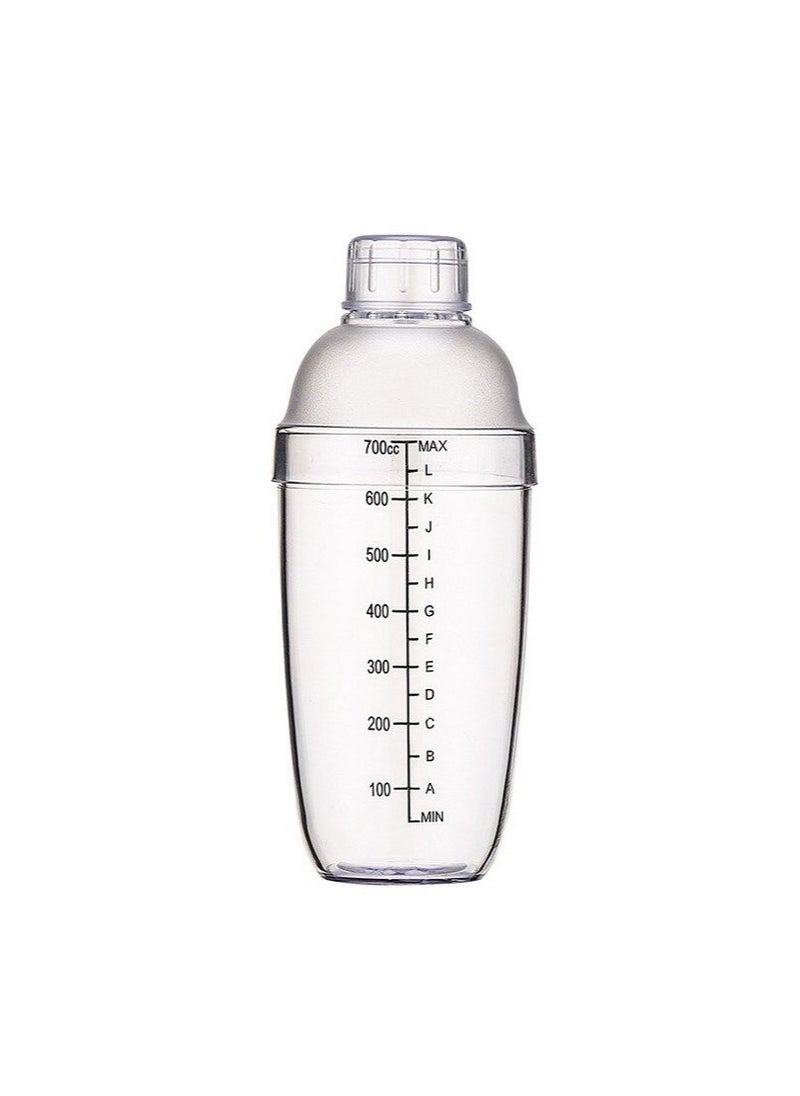MIBRU Coffee Transparent Shaker 700ML  with Built In Strainer Drink Mixer with Scale Thickened Hand Shaker Cup Professional Mixing Tool  - Image 2
